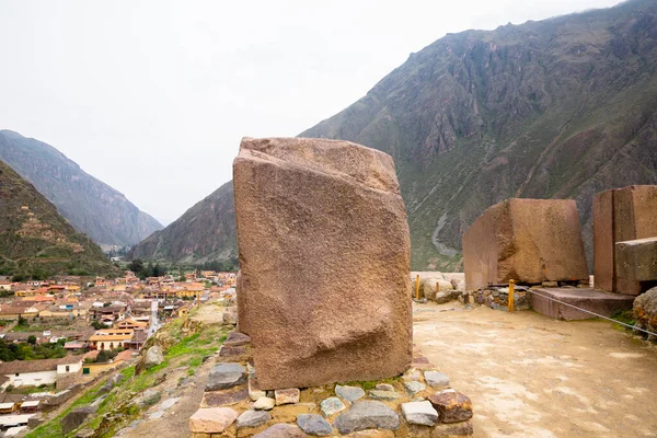 Ollantaytambo Fortress City Incas Cusco Peru Ancient Building Sacred Valley — Foto Stock