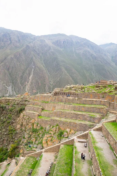 Ollantaytambo Fortress City Incas Cusco Peru Ancient Building Sacred Valley — 图库照片