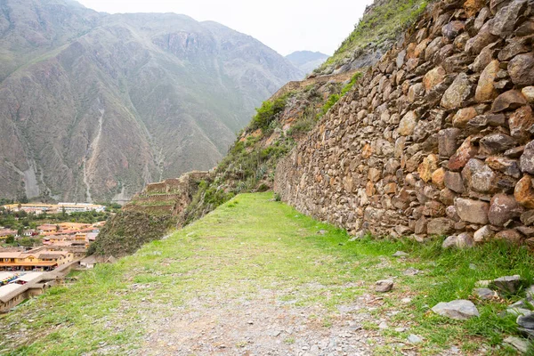 Ollantaytambo Cusco Peru Bir Kale Nka Şehri Peru Dağları Ndaki — Stok fotoğraf