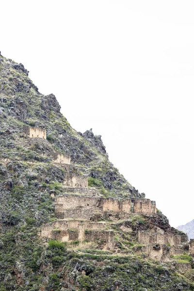 Ollantaytambo Fortress City Incas Cusco Peru Ancient Building Sacred Valley — Foto Stock
