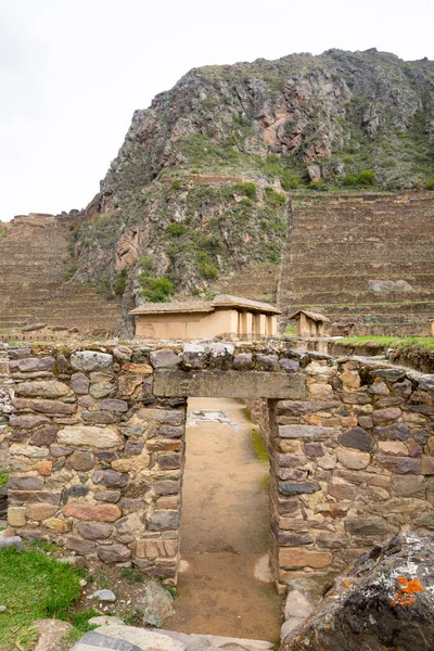 Ollantaytambo Fortress City Incas Cusco Peru Ancient Building Sacred Valley — Stock Photo, Image