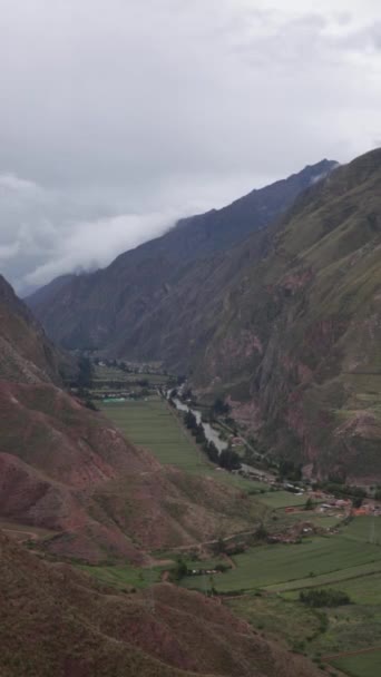 Lembah Suci Peru Andes Lembah Urubamba Adalah Salah Satu Lembah — Stok Video