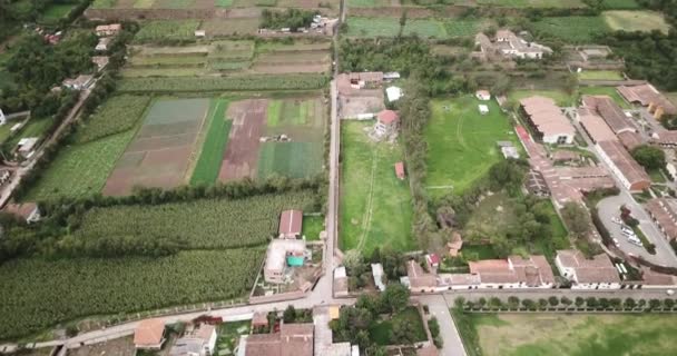 View Agriculture Structure Made Inca Culture Yucay Town Sacred Valley — Stockvideo