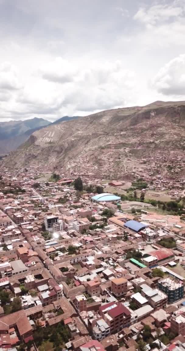 Vue Ville Urubamba Cusco Pérou Vue Centre Ville Urumbaba Avec — Video