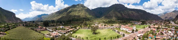 View Agriculture Structure Made Inca Culture Yucay Town Sacred Valley —  Fotos de Stock