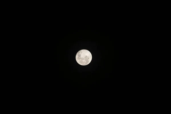 Full Moon Black Night Peruvian Andes Scene Dark Scene Night — Stock Photo, Image