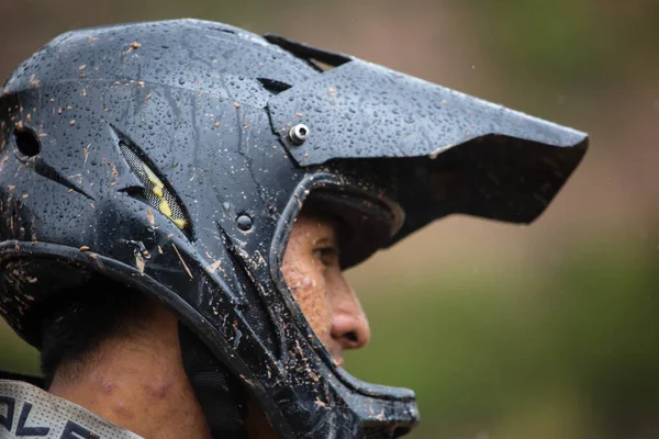 Pichingoto Urubamba Peru January 23Rd 2022 Downhill Mountain Bike Competition — Stock Photo, Image