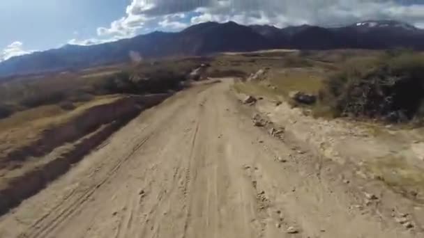 Randonnée Vtt Dans Les Andes Péruviennes Dans Les Montagnes Cuzco — Video