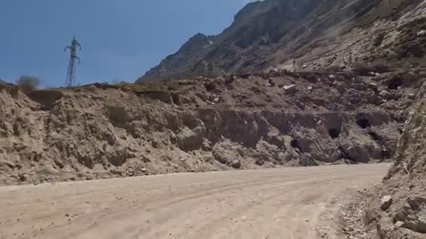 Wycieczka Peruwiańskich Andach Wycieczka Wysokogórska Samochodem Przez Andyjską Stronę Wsi — Wideo stockowe