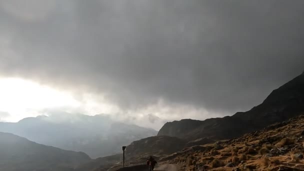 Vägresa Peruanska Anderna Hög Höjd Berg Resa Med Bil Över — Stockvideo