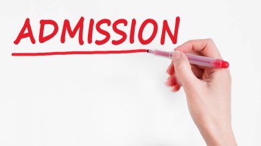 El yazısı yazması hedefi kırmızı renk işareti, konsept, stok resmi