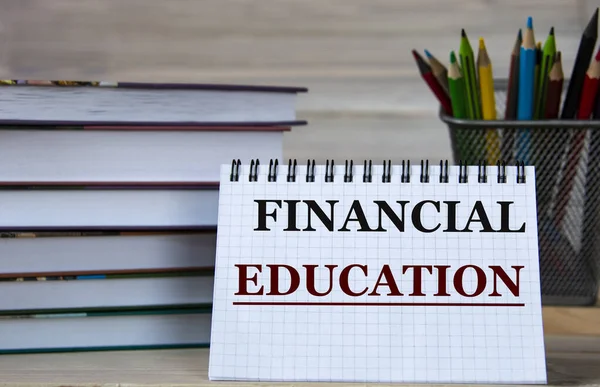 Word writing text Financial Education. Business concept for Understanding Monetary areas like Finance and Investing