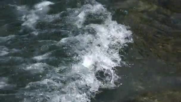 Felülnézetből Természetes Háttér Hullámzó Tenger Zöld Tengervíz Akvamarin Tenger Felszínének — Stock videók