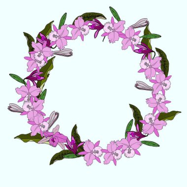 Orkide çelengi - Sevgililer Günü tasarımı