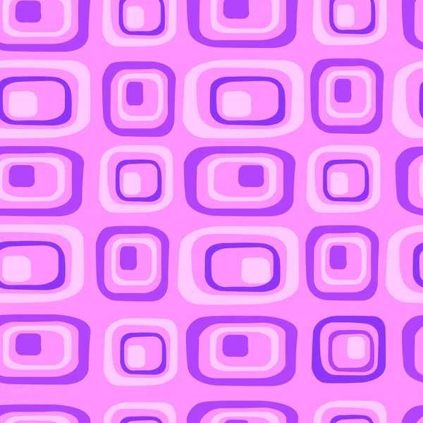 Abstract Geometric Pattern Rectangular Figures Slightly Rounded Corners Pastel Shades — Stock vektor