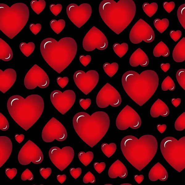 Kusursuz Sevgililer Günü Kalp Deseni Desen Tekstil Battaniye Yatak Duvar — Stok Vektör