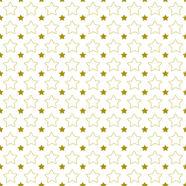 Seamless Golden Star Pattern Stars Seamless Pattern — Stock Vector