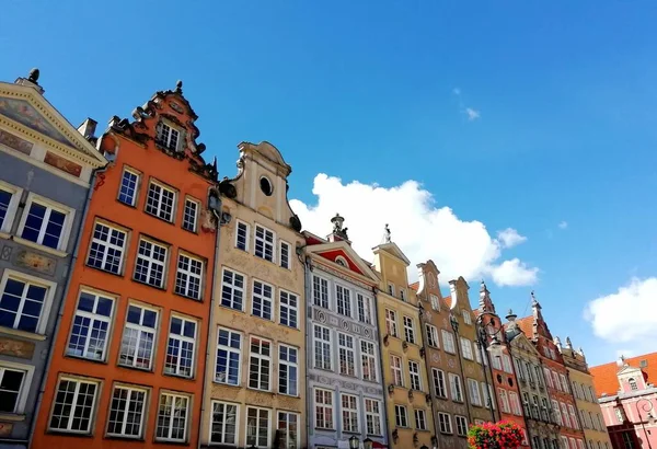 Danzig Polen Gebäude Der Innenstadt Und Highlights Der Mittelalterlichen Stadt — Stockfoto