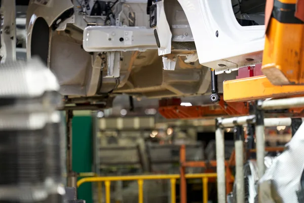 Fabricación Coches Reparación Automóviles Taller Trabajo Metal — Foto de Stock