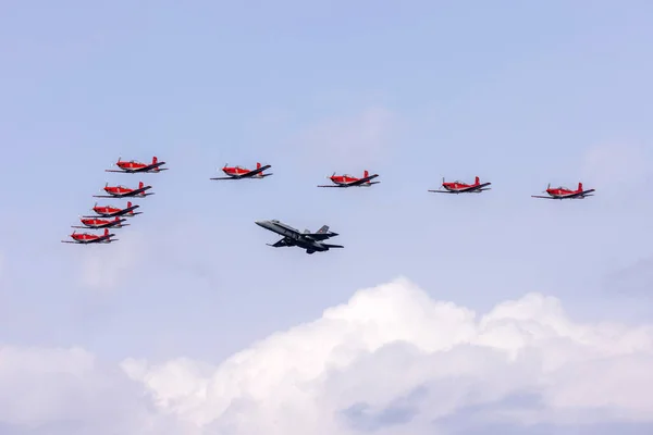 Paul Bay Malta September 2021 Zwitserse Luchtmacht Mcdonnell Douglas 18C — Stockfoto