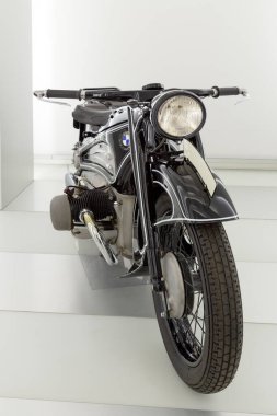 Munich, Germany - September 2, 2014: BMW Motorcycle at the BMW Museum.