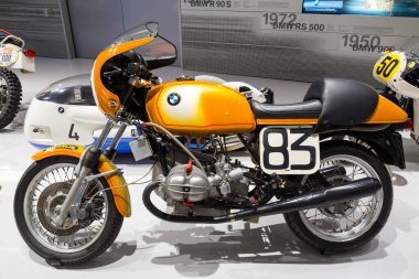 Munich, Germany - September 2, 2014: BMW Motorcycle at the BMW Museum.