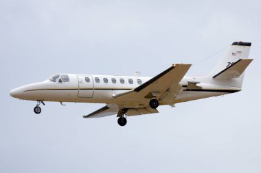 Luqa, Malta - 23 Kasım 2007: ABD Ordusu Cessna UC-35A1 Citation Ultra (REGISTRATION97-00102) 31 numaralı pistte.