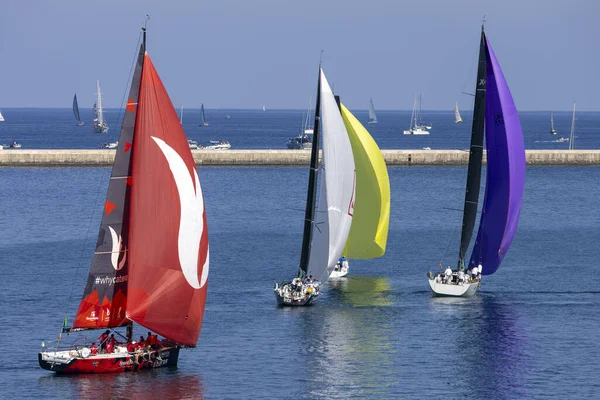 Grand Harbour Malta Oktober 2022 Ein Sehr Langsamer Start Der — Stockfoto