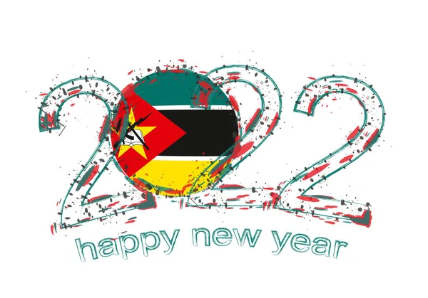 모잠비크의 국기를 2022 — 스톡 벡터