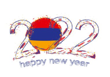 Ermenistan bayrağıyla Mutlu 2022 Yılları.