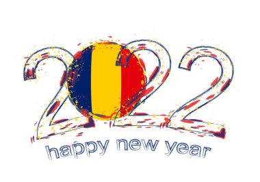 Chad 'in bayrağıyla Mutlu 2022 Yılları.