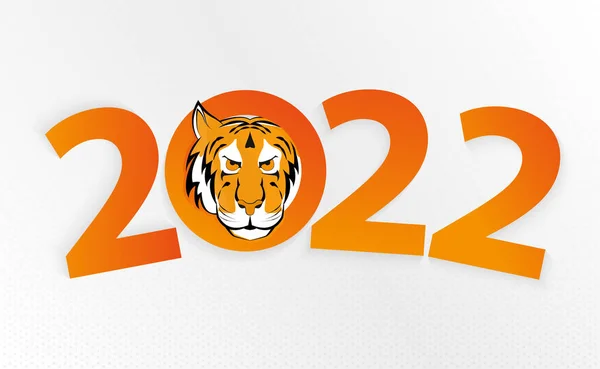 Ano Novo Chinês 2022 Ano Tigre Zodíaco Tigre Chinês —  Vetores de Stock