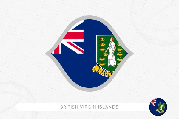 Bandera Las Islas Vírgenes Británicas Para Competición Baloncesto — Vector de stock