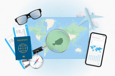 Nijer seyahatinin kavramsal çizimi.