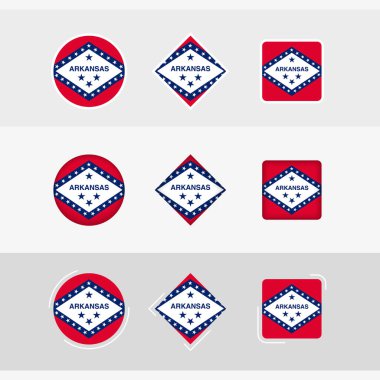 Arkansas bayrak simgeleri belirlendi, Arkansas vektör bayrağı.