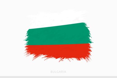 Bulgaristan 'ın Grunge bayrağı, soyut vektör grunge Bulgaristan bayrağı.