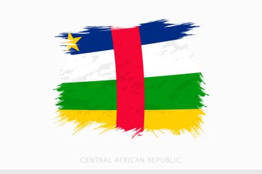 Orta Afrika Cumhuriyeti 'nin Grunge bayrağı, Orta Afrika Cumhuriyeti' nin soyut grunge taşıyıcısı.