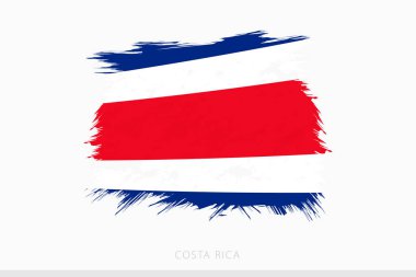 Kosta Rika 'nın Grunge bayrağı, soyut grunge taşıyıcısı Kosta Rika bayrağı.