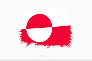 Grönland 'ın Grunge bayrağı, Grönland' ın soyut grunge taşıyıcı bayrağı.