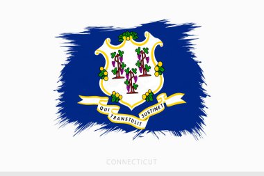 Connecticut 'ın Grunge bayrağı, Connecticut' ın soyutlanmış bayrağı..