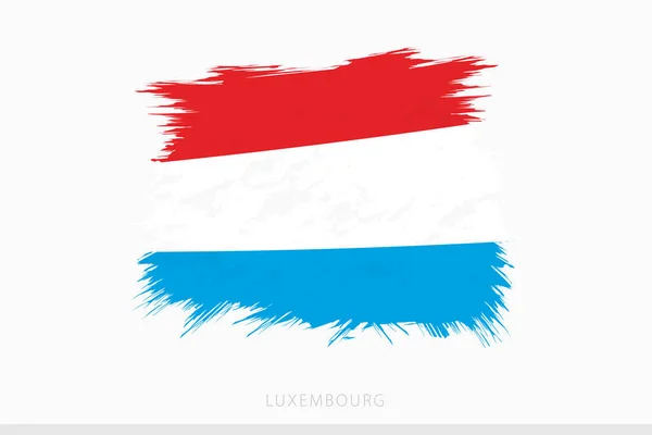 Grunge Flag Luxembourg Vector Abstract Grunge Brushed Flag Luxembourg — Vector de stock