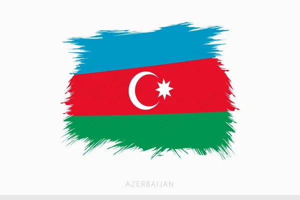 Bendera Grunge Azerbaijan Vektor Abstrak Grunge Disikat Bendera Azerbaijan - Stok Vektor