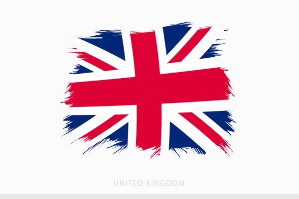 Grunge Flag United Kingdom Vector Abstract Grunge Brushed Flag United — Vettoriale Stock