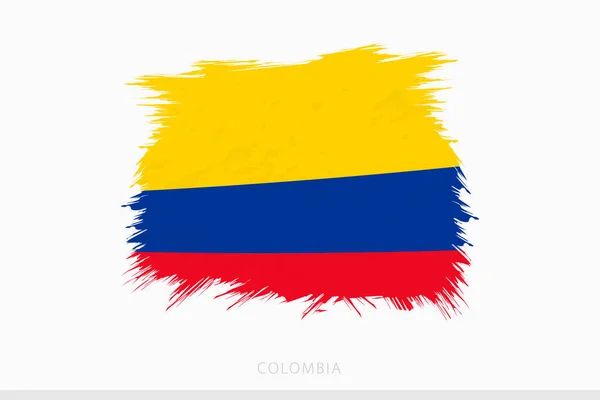 Гранж Прапор Колумбії Векторний Абстрактний Гранж Чисті Прапор Колумбії — стоковий вектор