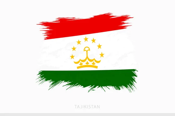 Grunge Vlajka Tádžikistánu Vektorové Abstraktní Grunge Kartáčované Vlajky Tádžikistánu — Stockový vektor
