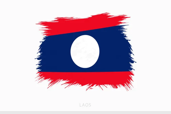 Гранж Флаг Лаоса Векторный Абстрактный Гранжевый Флаг Лаоса — стоковый вектор