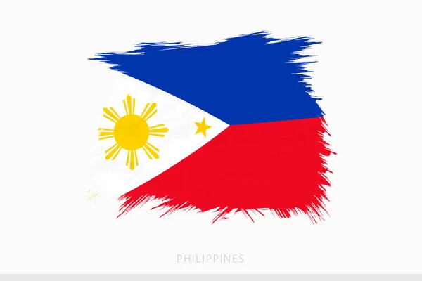 Grunge Flag Philippines Vector Abstract Grunge Brushed Flag Philippines — Image vectorielle