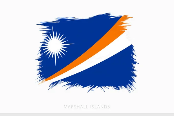 Grunge Flag Marshall Islands Vector Abstract Grunge Brushed Flag Marshall — 스톡 벡터