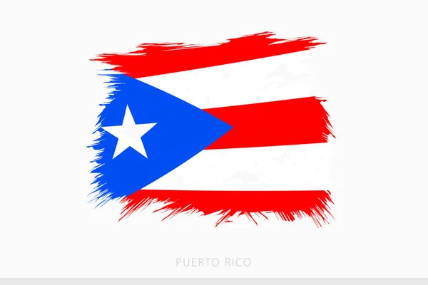 Σημαία Grunge Του Πουέρτο Ρίκο Διάνυσμα Αφηρημένη Grunge Βουρτσισμένο Σημαία — Διανυσματικό Αρχείο