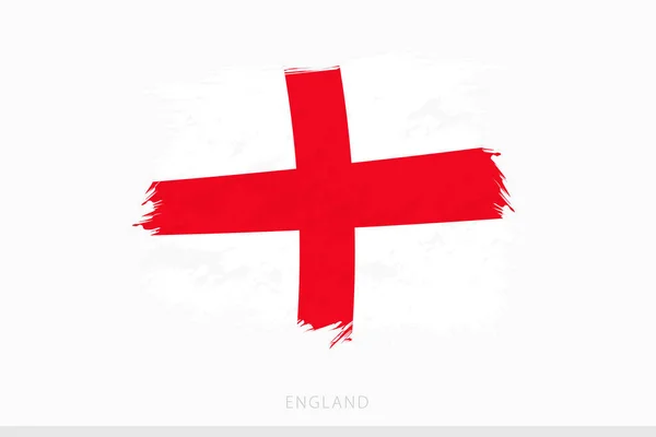 Grunge Flag England Vector Abstract Grunge Brushed Flag England — Vector de stock